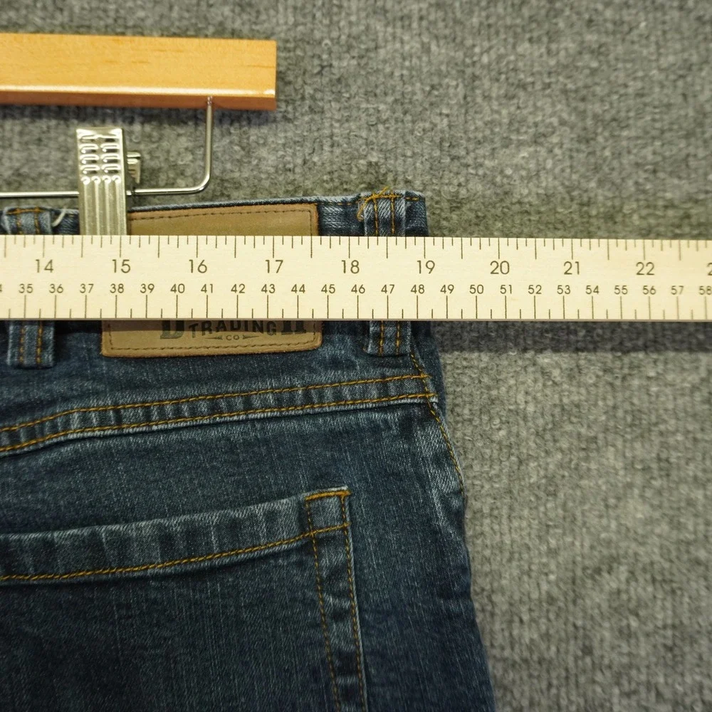 Duluth Trading Flex Weekender Jeans Mens 38x32 Blue Fit Straight Leg Stretch